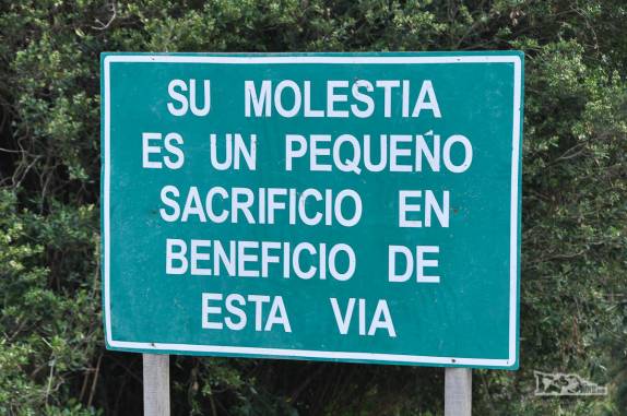 Muitas obras de manutenção ao longo da CArretera Austral, no sul do Chile